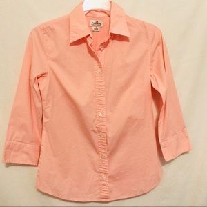 🍍3/$22 J CREW HABERDASHERY coral pink button down